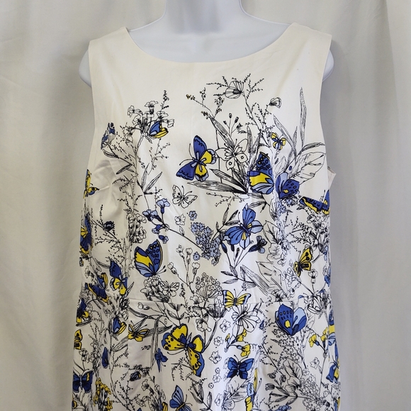 Talbot's Summer Butterfly Dress, 14.   Firm on $28. - Picture 2 of 9